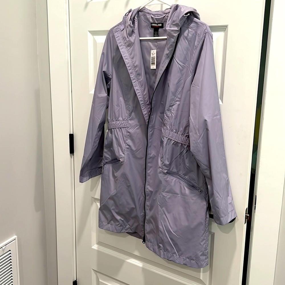 Kirkland signature ladies hooded trench coat